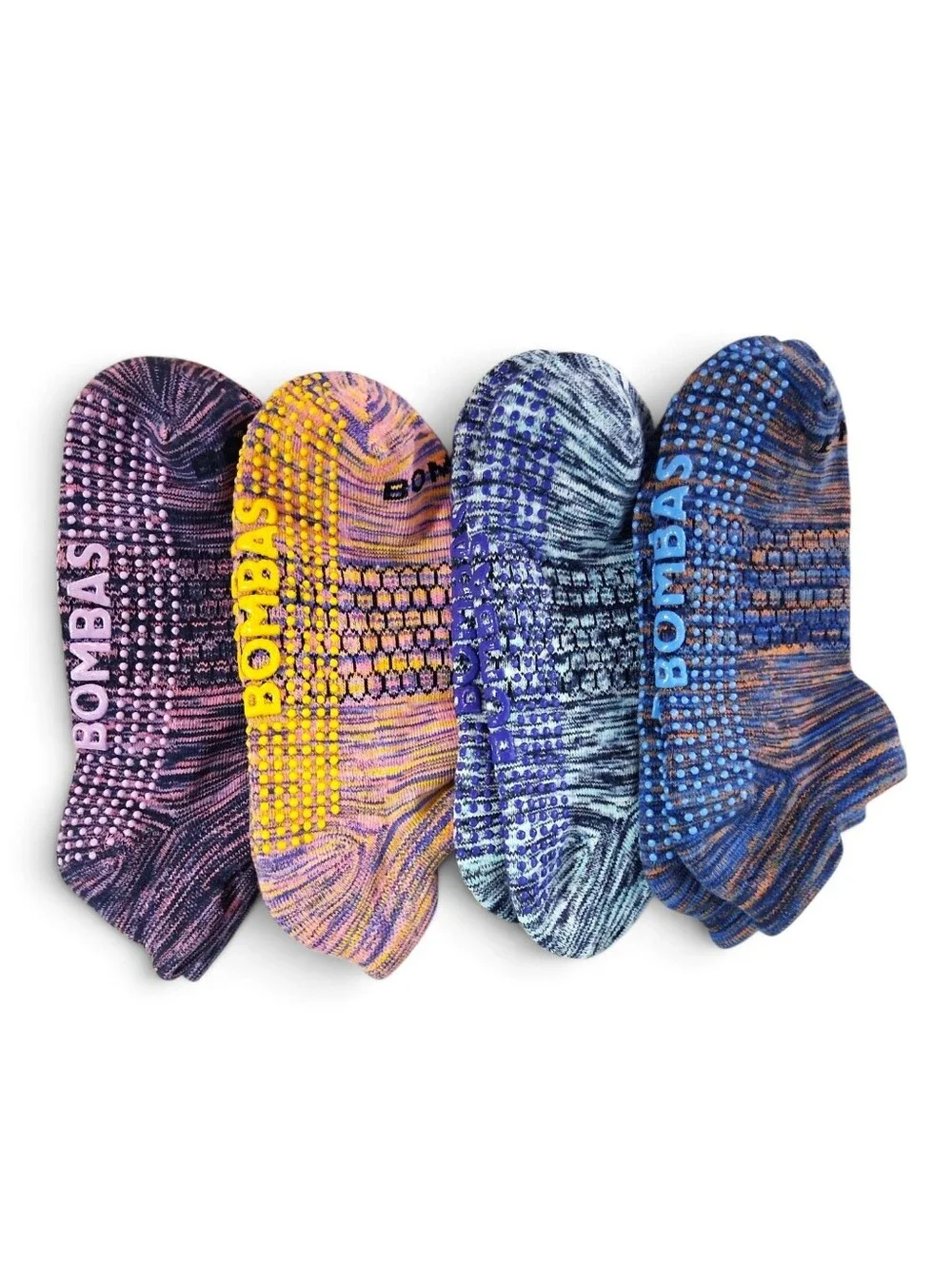 🆕 Bombas Womens Performance Gripper Ankle Space Dye Multi-Pack Nwot